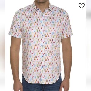 Robert Graham Cocktail Button Down Shirt 2xl